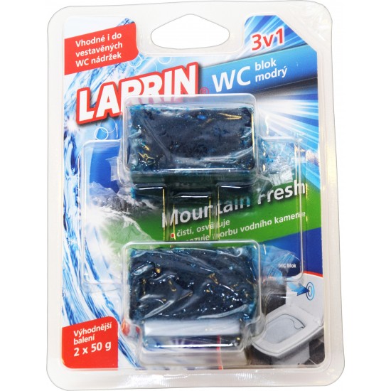 Larrin WC Blok do nádržky 2x50g č.1458 Larrin WC Blok do nádržky 2x50g č.1458 - Drogerie Koupelna a WC Vonné závěsky